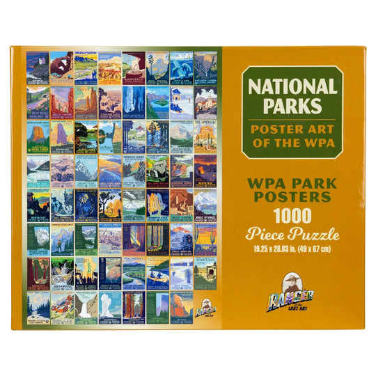 National Parks Poster Art of the WPA Puzzle Box Cover