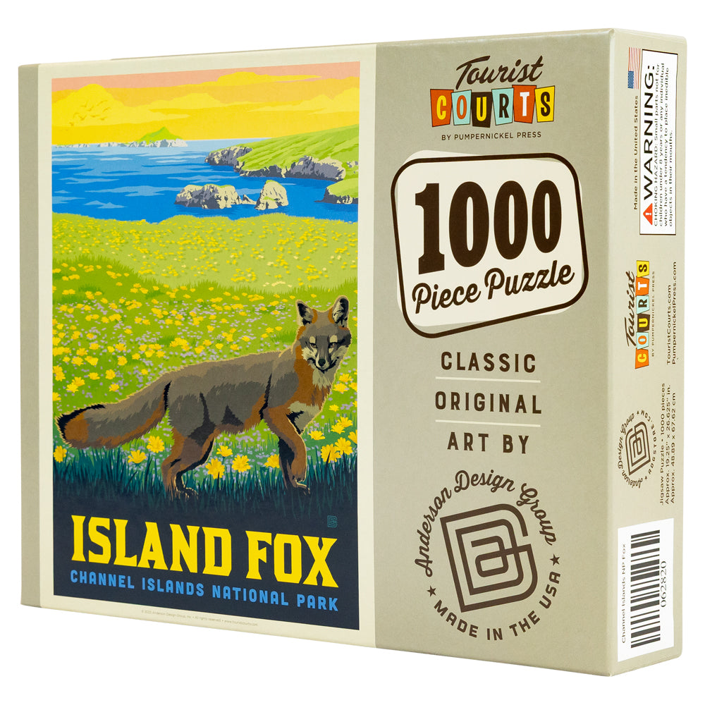 Channel Islands National Park Puzzle by ADG box 3/4 view featuring branding info on a white background