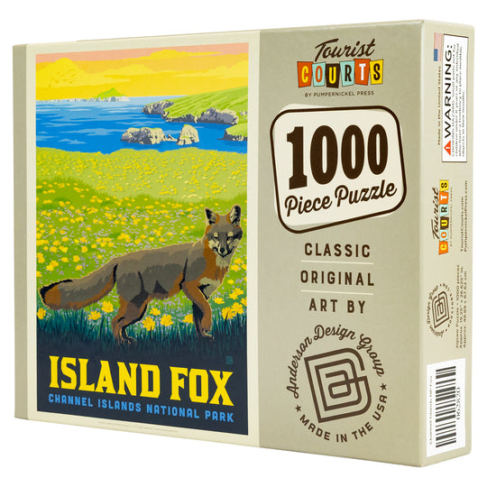 Channel Islands National Park Puzzle by ADG box 3/4 view featuring branding info on a white background