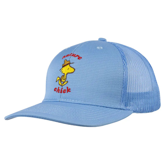 Peanuts Nature Chick Mesh-Back Cap in light blue quarter turn right