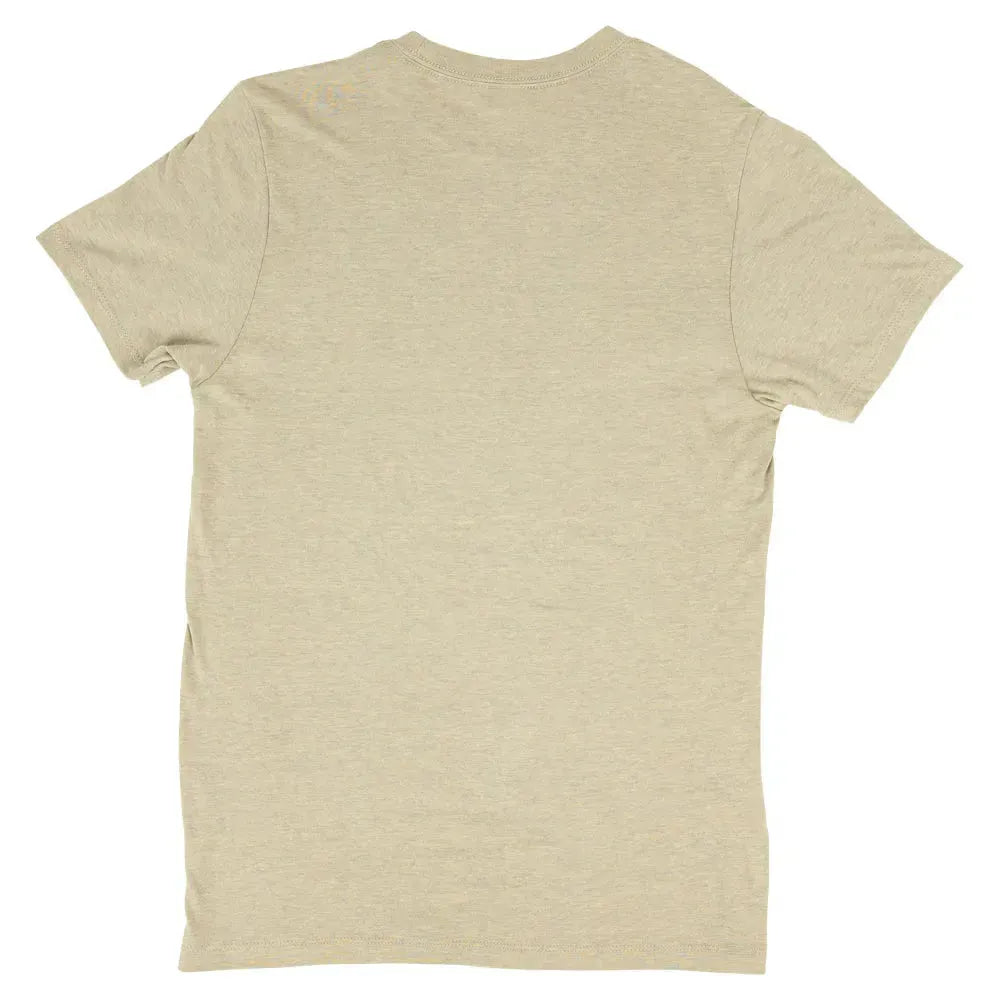 Beige t-shirt on a white background