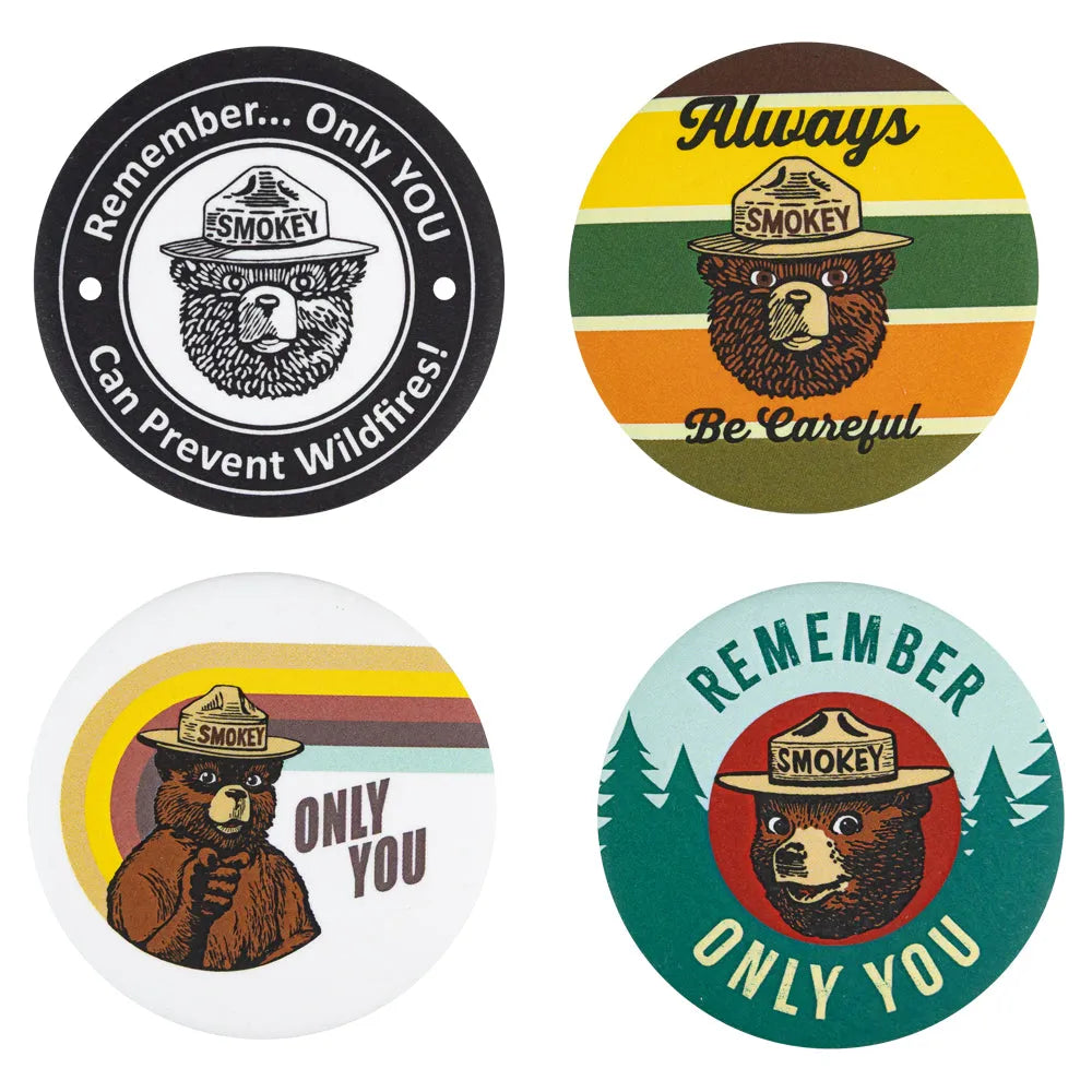 Smokey Bear Round Magnet Set Classic 2