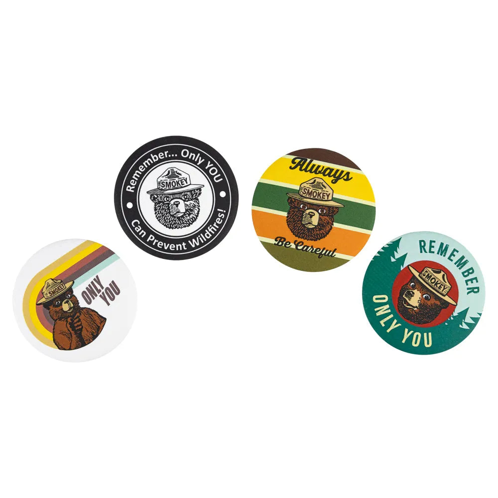 Smokey Bear Round Magnet Set Classic 3