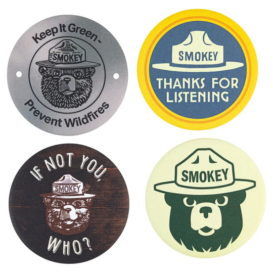 Smokey Bear Round Magnet Set Classic 3