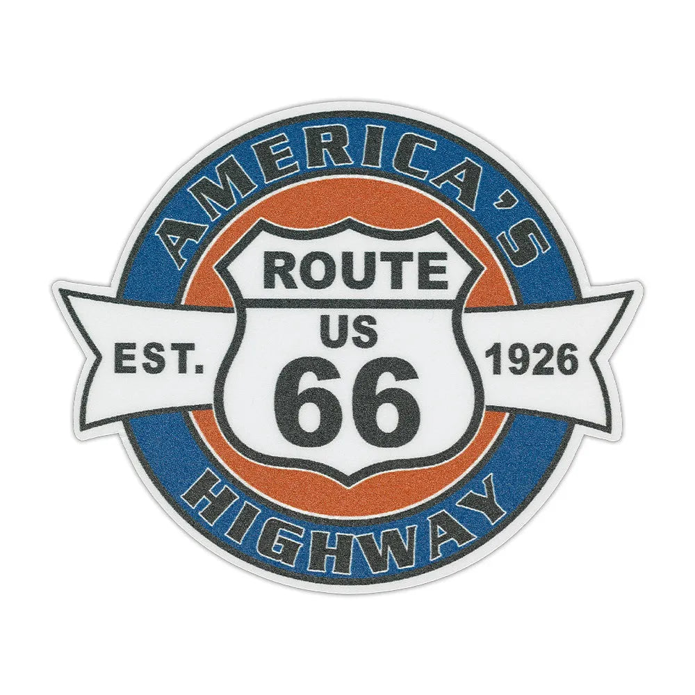 Route 66 Circle Stamp Sticker