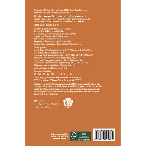 Wupatki National Monument Pueblo Trail Guide back cover
