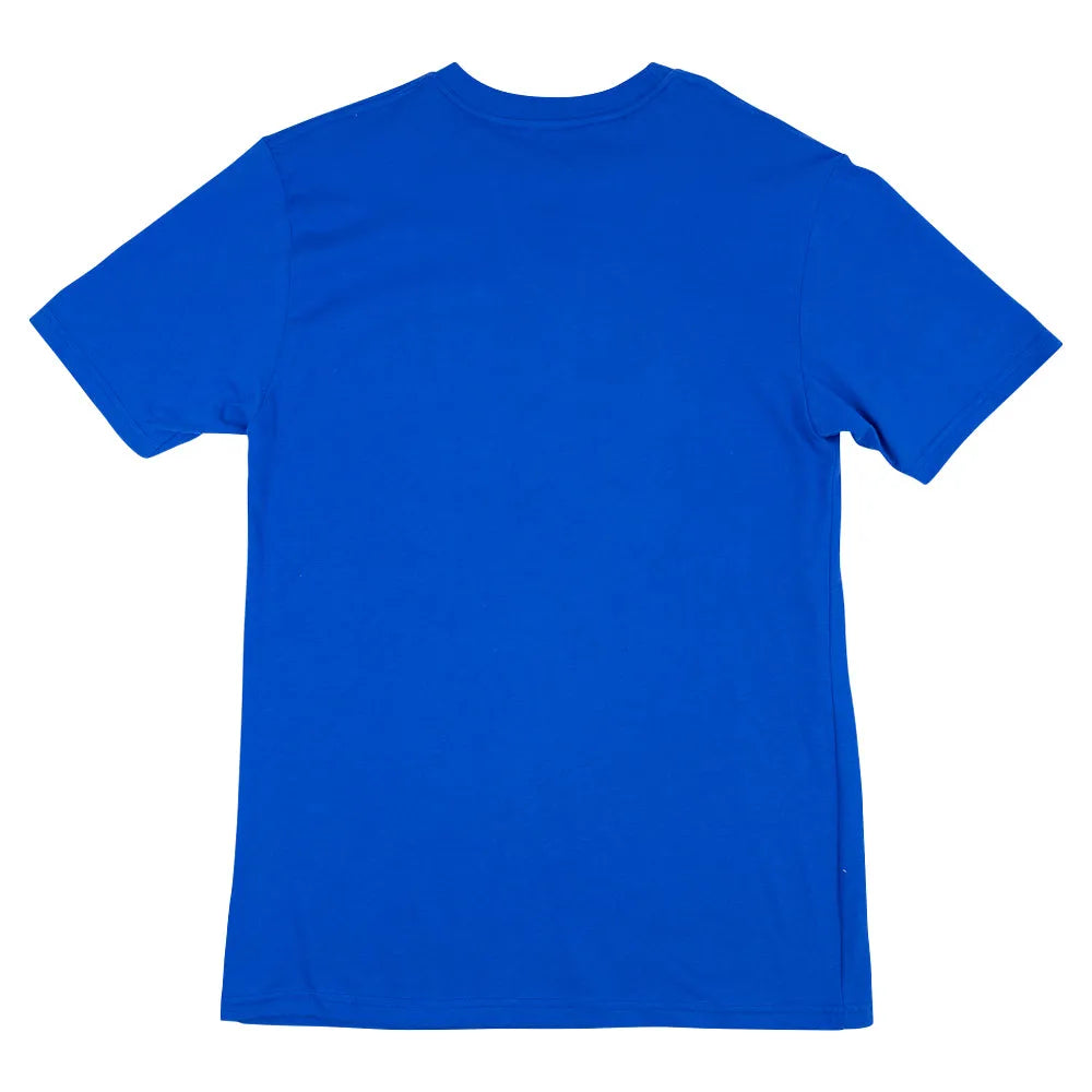 Blue t-shirt on a white background