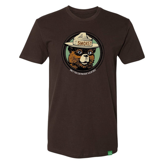 Smokey Bear Vintage Bear T-Shirt on a white background