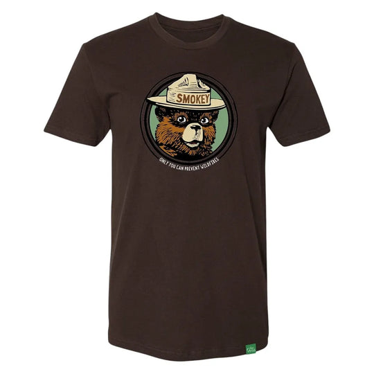 Smokey Bear Vintage Bear T-Shirt on a white background