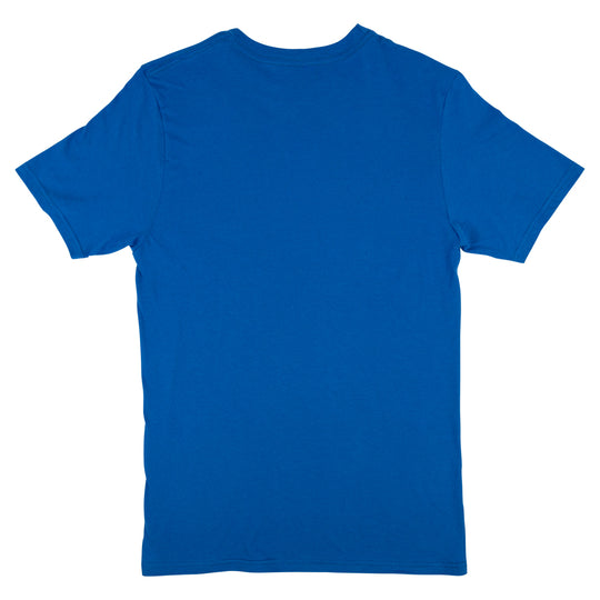 Blue t-shirt on a white background