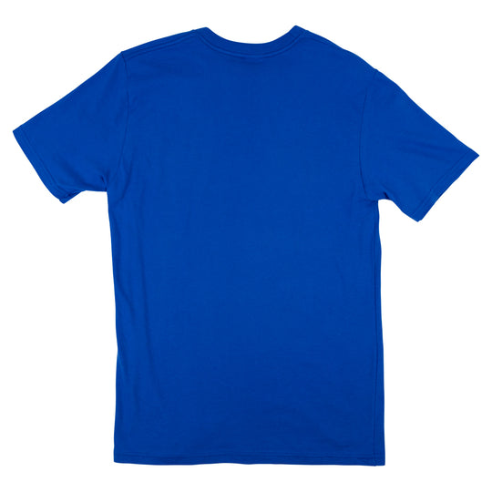 Blue t-shirt on a white background