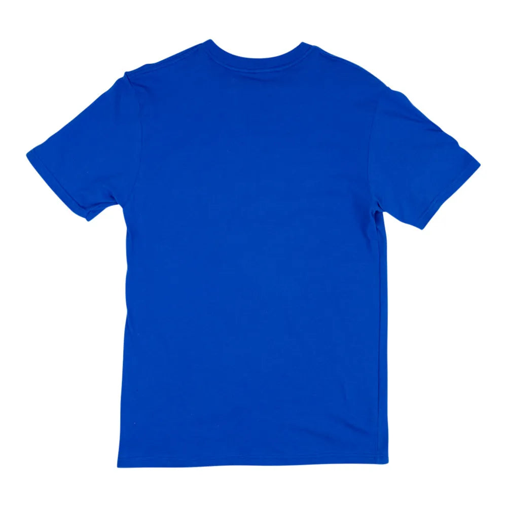 Blue t-shirt on a white background