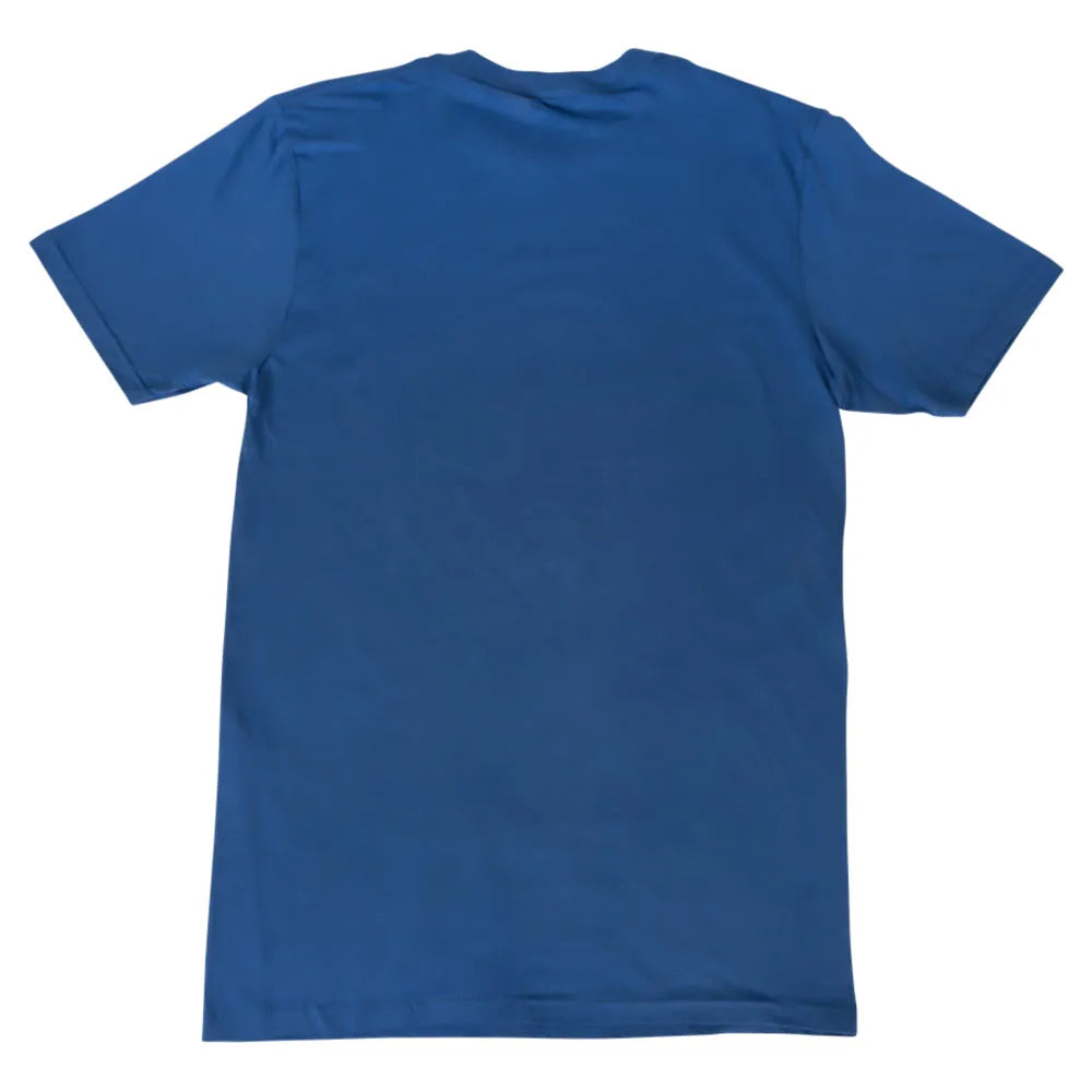 Blue t-shirt on a white background