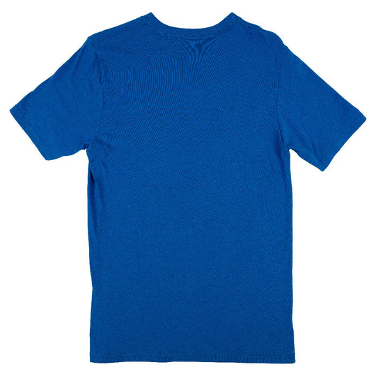 Blue t-shirt on a white background