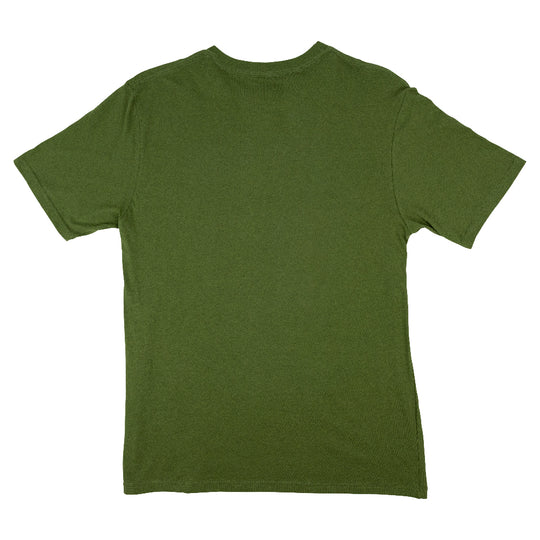 Green t-shirt on a white background