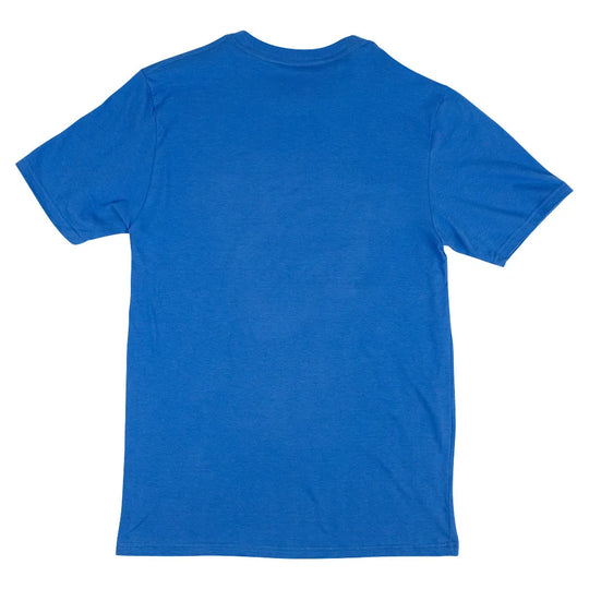 Blue t-shirt on a white background