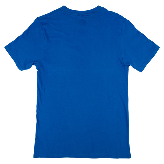 Blue t-shirt on a white background