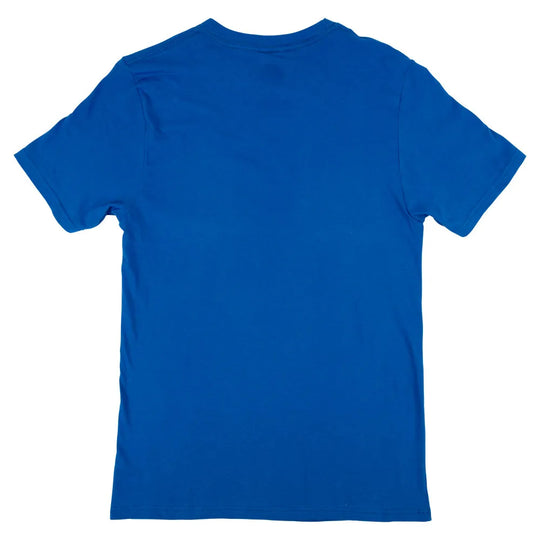 Blue t-shirt on a white background
