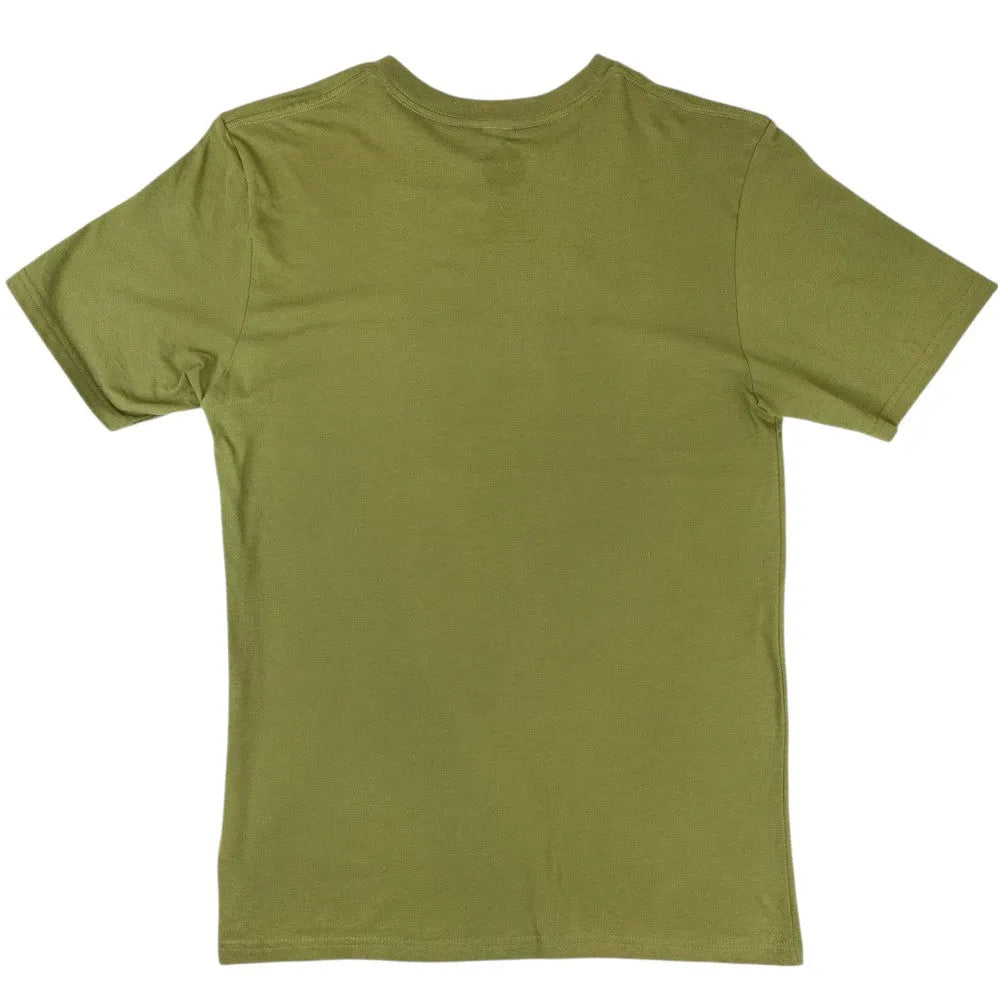 Green t-shirt on a white background