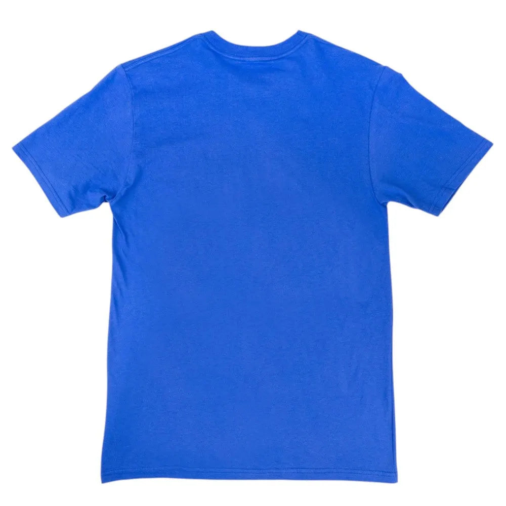 Blue t-shirt on a white background