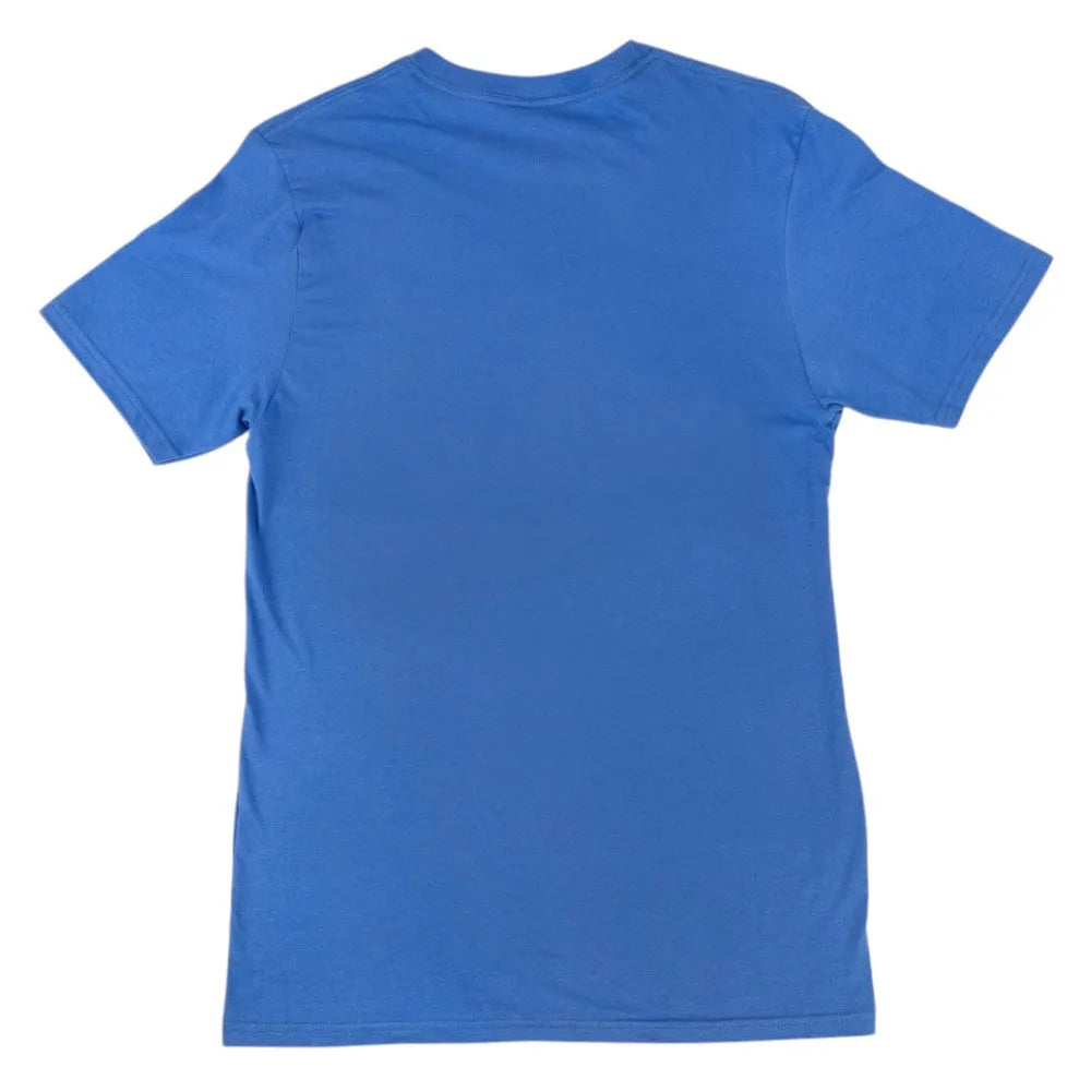 Blue t-shirt on a white background