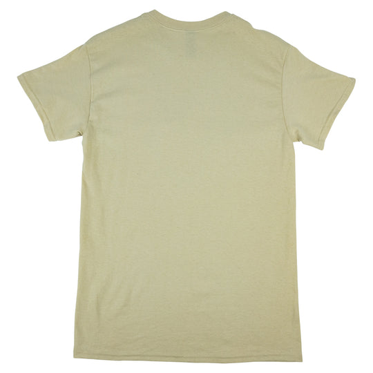Beige t-shirt on a white background