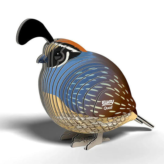 3D carboard puzzle of a quail with &