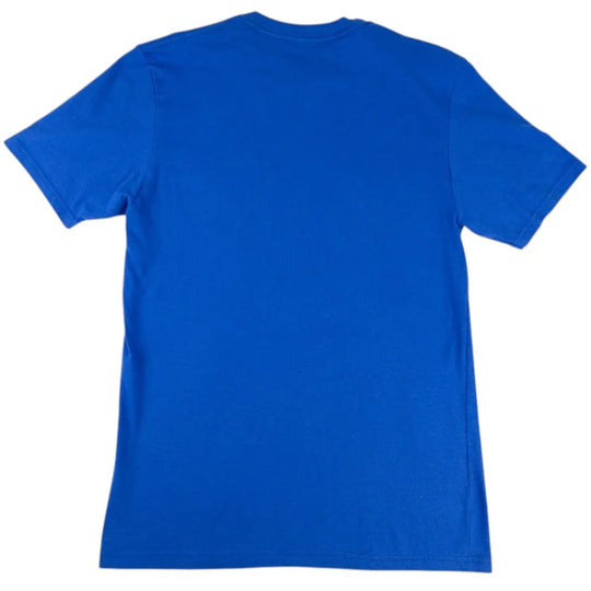 Blue t-shirt on a white background