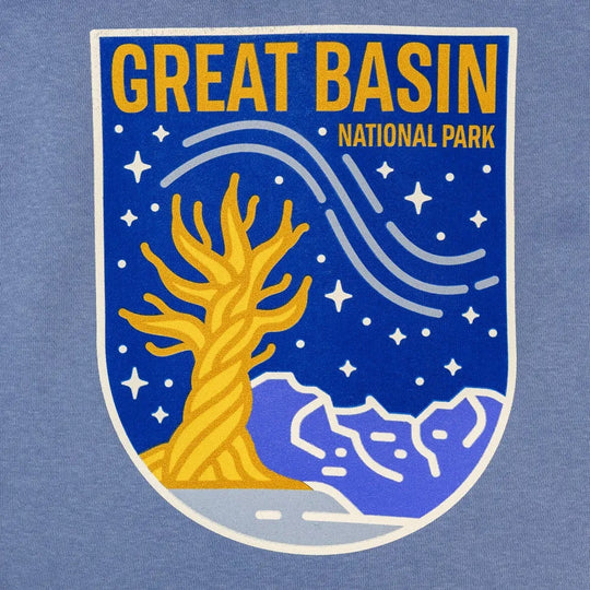 Great Basin National Park hoodie logo detail