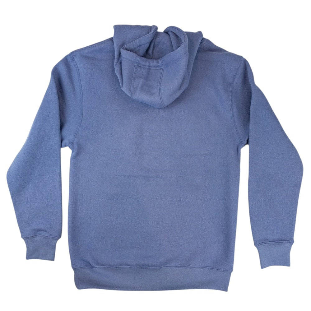 Blue hoodie on a white background