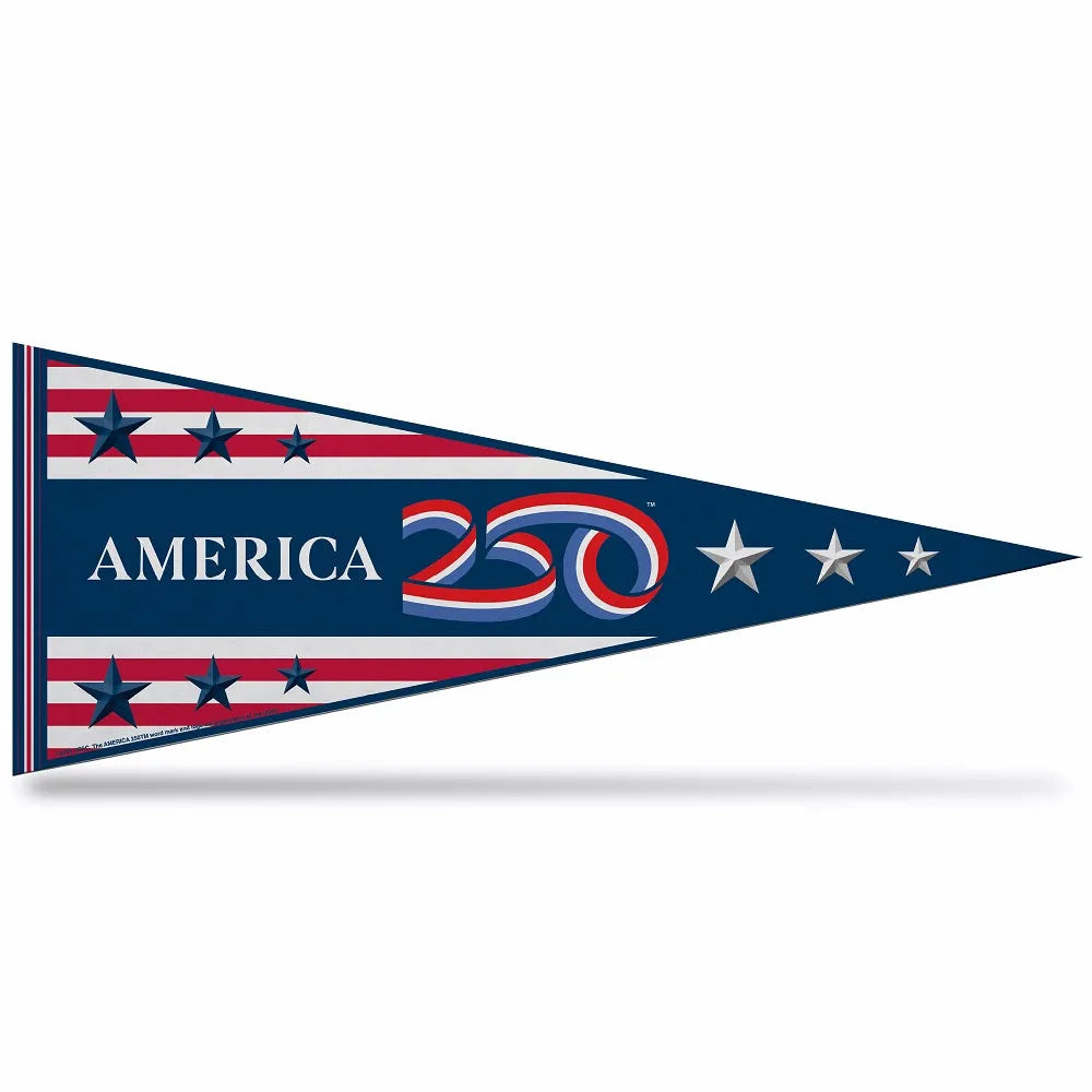 America 250 Felt Pennant on a white background