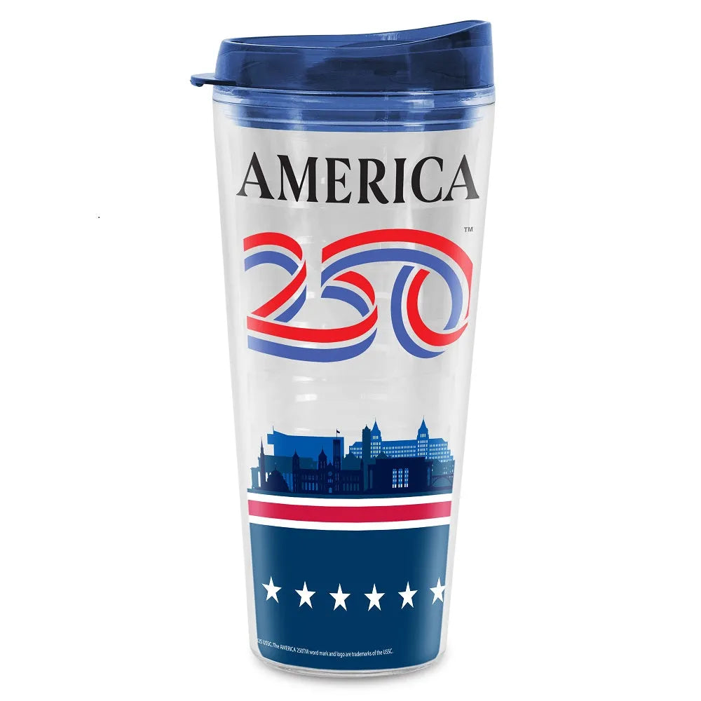 America 250 22 oz. Triton Tumbler on a white background
