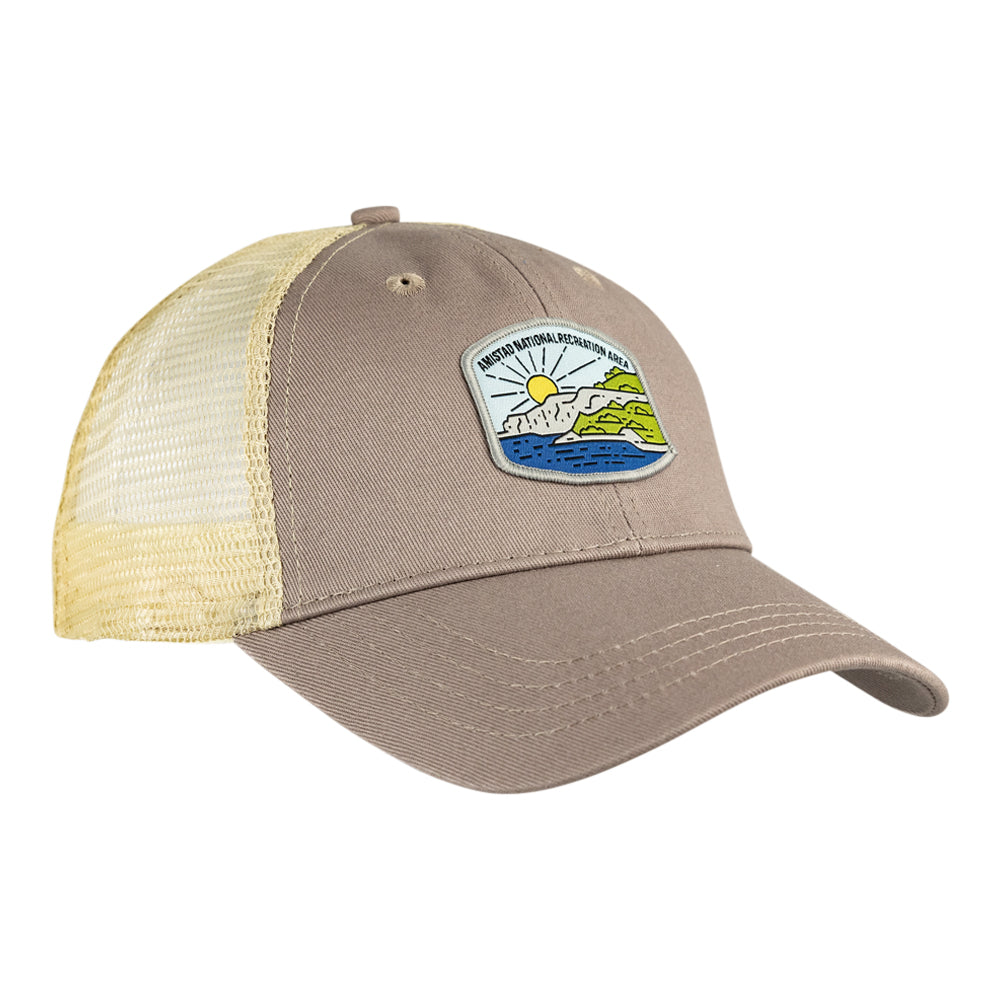 Amistad National Recreation Area Mesh-Back Cap - Fell Logo patch on a white background