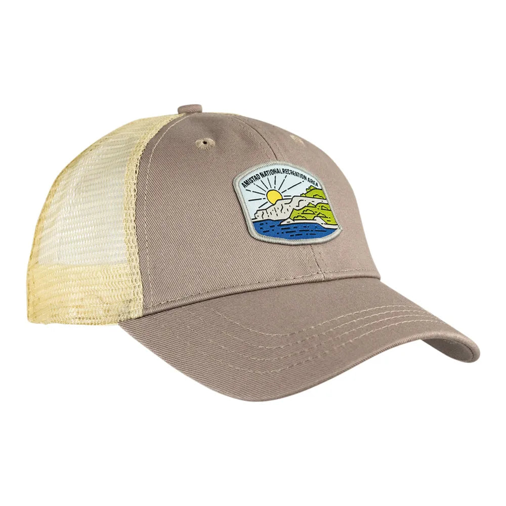 Amistad National Recreation Area Mesh-Back Cap - Fell Logo patch on a white background