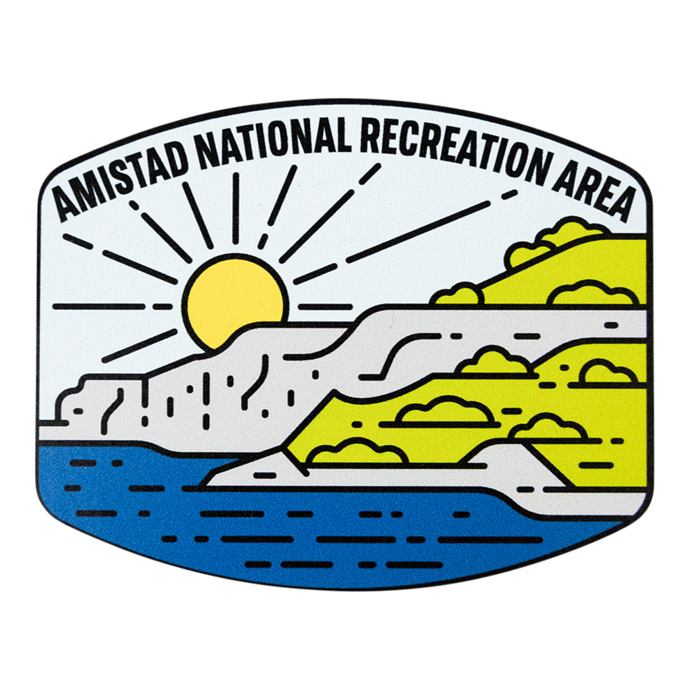 Amistad National Recreation Area Sticker - Fell Logo with fresh clean design