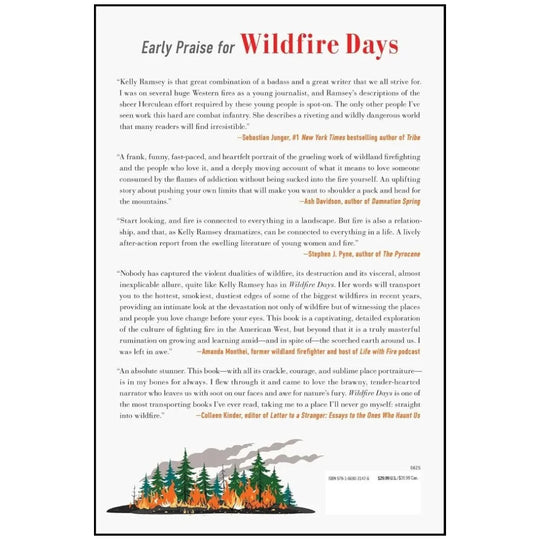 Book page with early praise for &