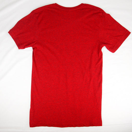 Red t-shirt on a white background