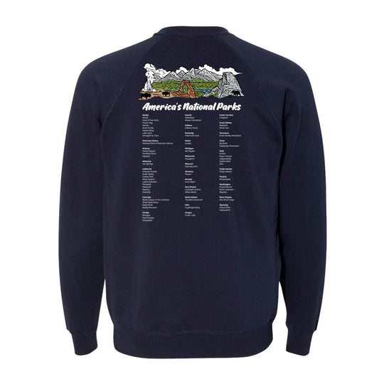 Navy sweatshirt with &