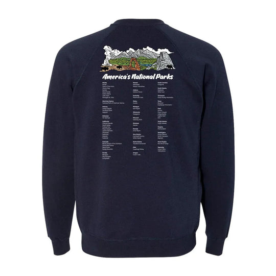 Navy sweatshirt with &