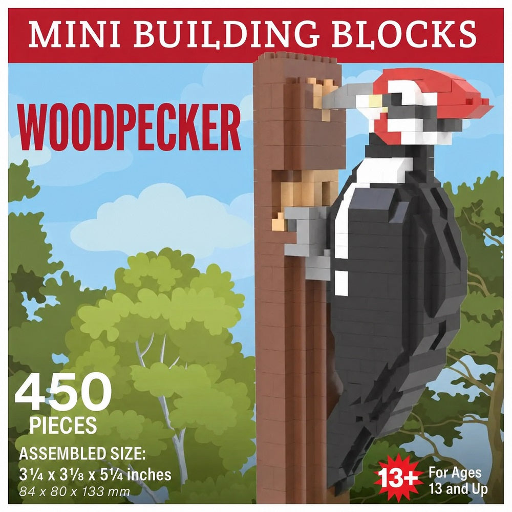 Box-style product graphic for a mini building blocks set labeled &