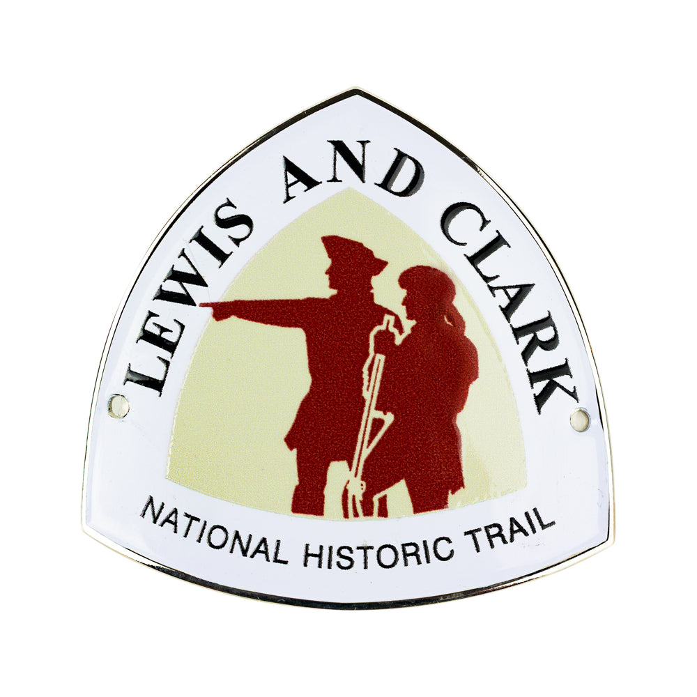 Lewis &amp; Clark National Hist. Hiking Stick Medallion - Plump Triangle