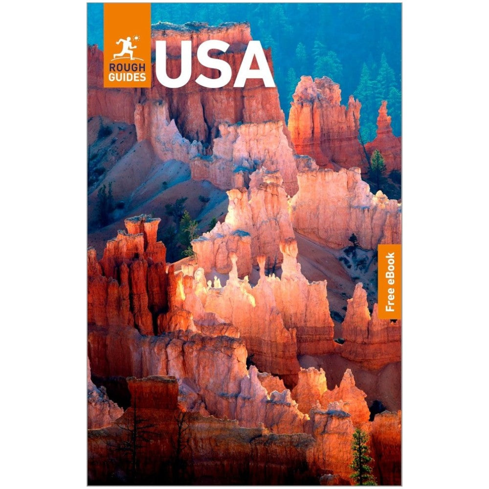 Rough Guides USA travel guide with Bryce Canyon National Park illustration