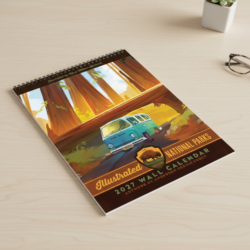 2027 ADG Illustrated National Parks Calendar - Mary Withers Kirkland Ed.