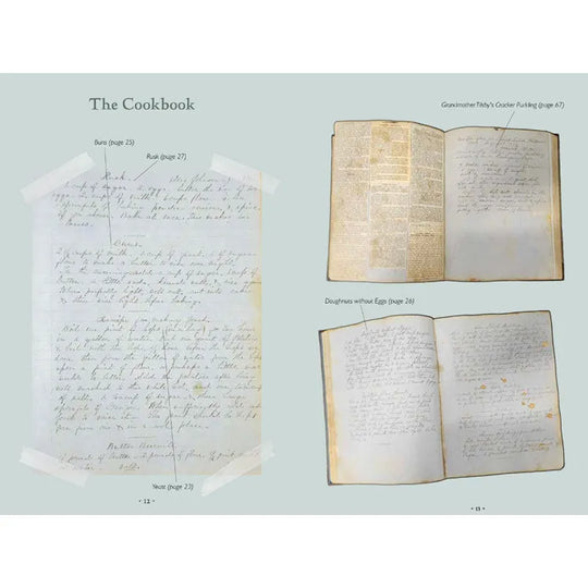 Army Wife's Cookbook - 3rd Edition Interior Pages with Handwritten Notes