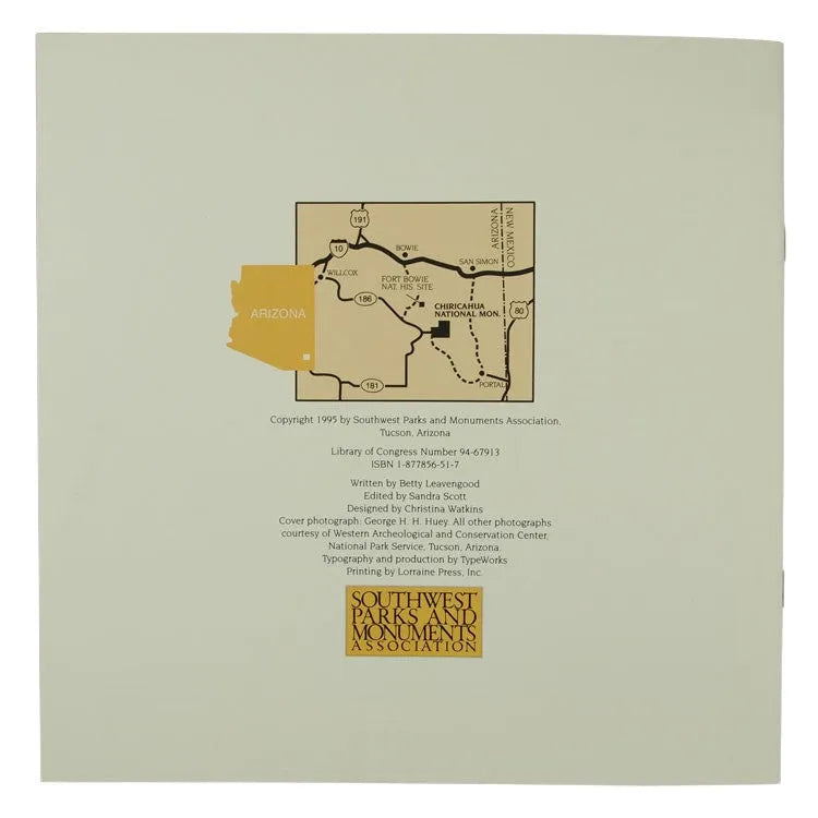 Faraway Ranch: Chiricahua National Monument Back Cover