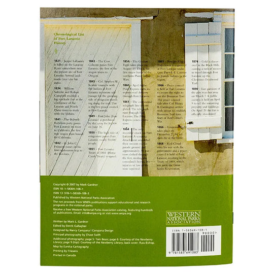 Fort Laramie National Historic Site Book Back Cover