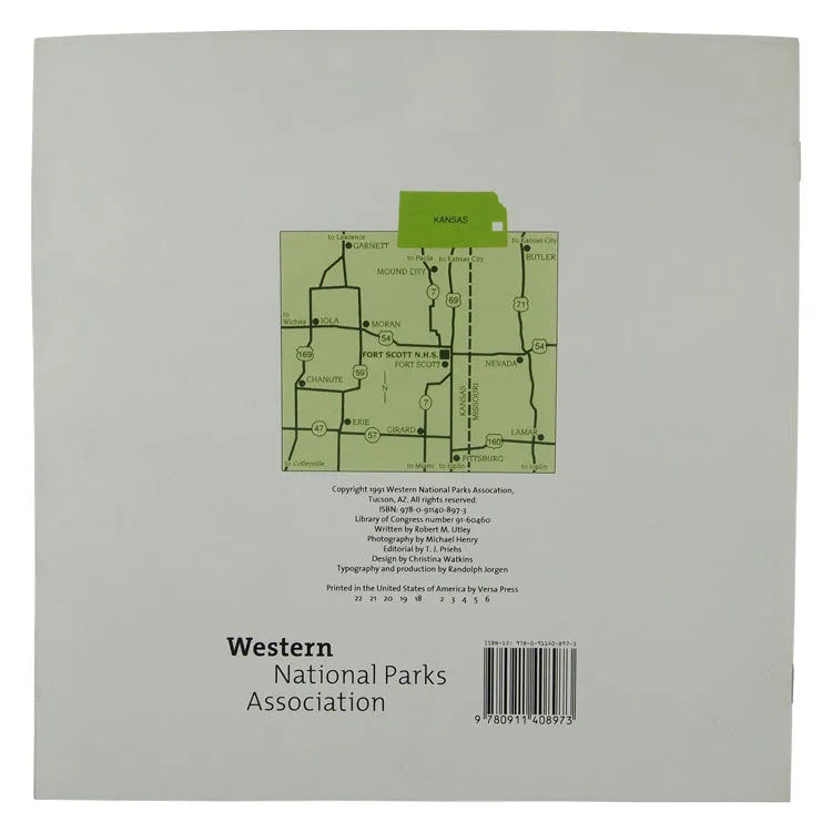 Fort Scott National Historic Site Book Back Cover