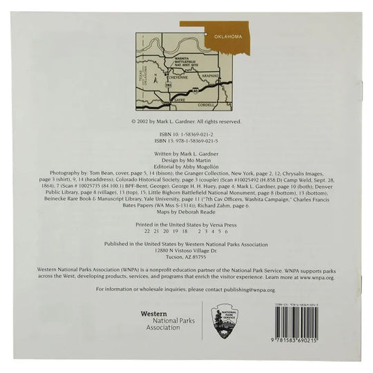 Washita Battlefield National Historic Site Book Back Cover