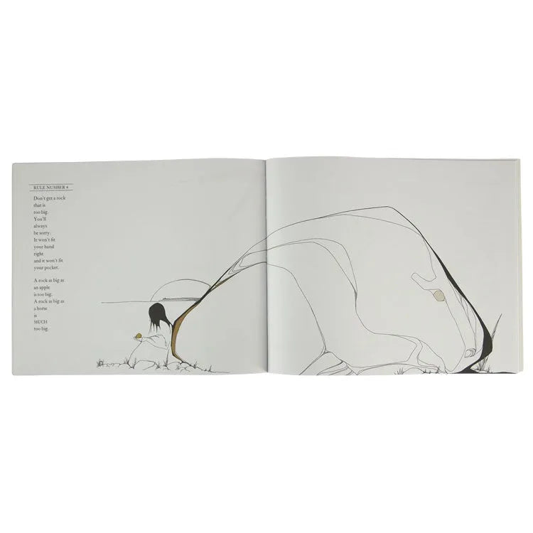Interior pages from Everybody Needs A Rock by Byrd Baylor with pictures by Peter Parnall