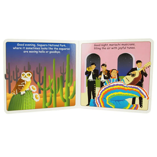 Interior pages from Good Night Arizona by Adam Gamble and Joe Veno